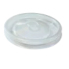 Clear round polypropylene lid for a 4oz kraft portion pot