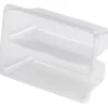 Empty clear moulded sandwich bag insert with ribbed panels and a raised perimeter edge